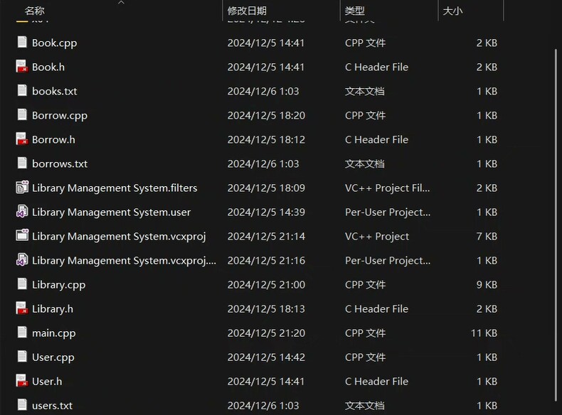 C++ 图书管理系统纯英文版（所有都是英文（代码备注为中文）） 820行代码+文档+12页PPT+演示视频 标价即卖价 面向海外留学生需要 可接定制 具体功能： 借阅系统（借书还书） 书籍的增删改查 人员的增删改查 具体如图所示